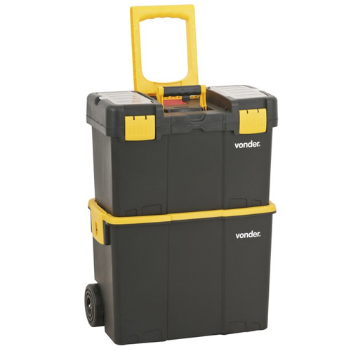 Caixa Plástica Organizadora Porta Ferramentas com Roda - CRV 0300
