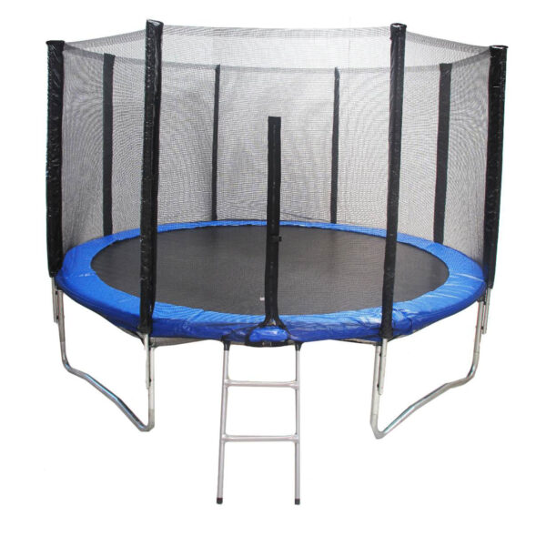 Cama Elástica 244 cm com Escada e Rede - Diâmetro 8 Pés