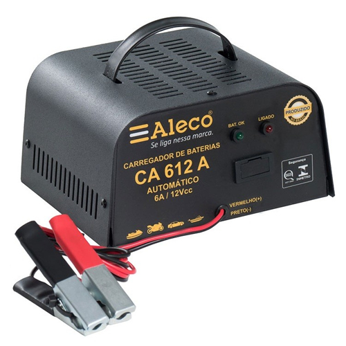 Carregador de Bateria 6a/12v - Automático com Flutuador CA612A