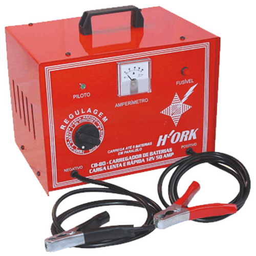 Carregador de bateria lenta / rápida /super rápida - 50 Amp - 12V - Mod.CB80