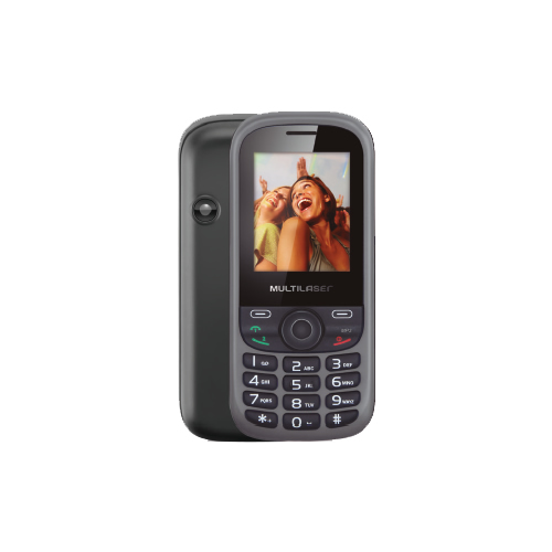 Celular Up 2 chips com câmera preto Bluetooth MP3 Wap