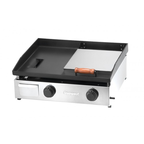 Chapa Bifeteira Lanche Compact Gás 60x50 com Prensa Abafador