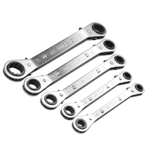 Jogo de Chave Estrela 05 Peças com Catraca Reversível - Lee Tools