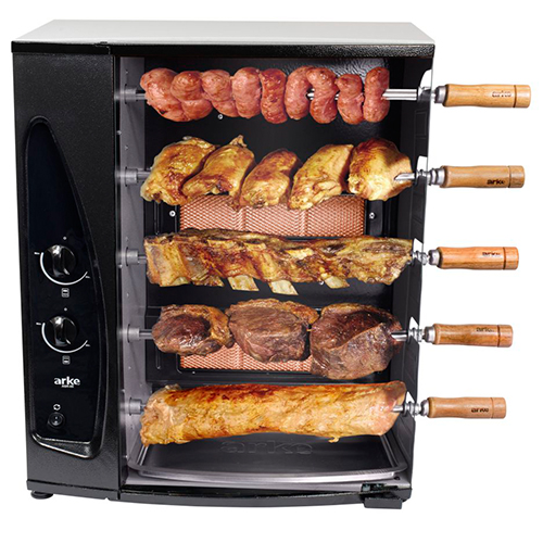 Churrasqueira à Gás Rotativa - Com Capacidade para 5 Espetos, Gás GLP - AGR-05 GLP