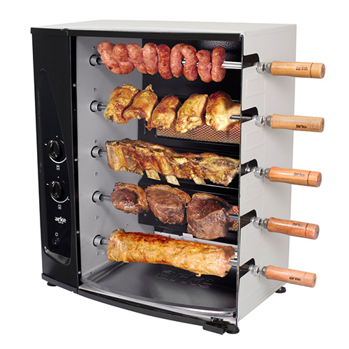 Churrasqueira à Gás Rotativa - Com Capacidade para 5 Espetos, Gás Natural - AGR-05 GN
