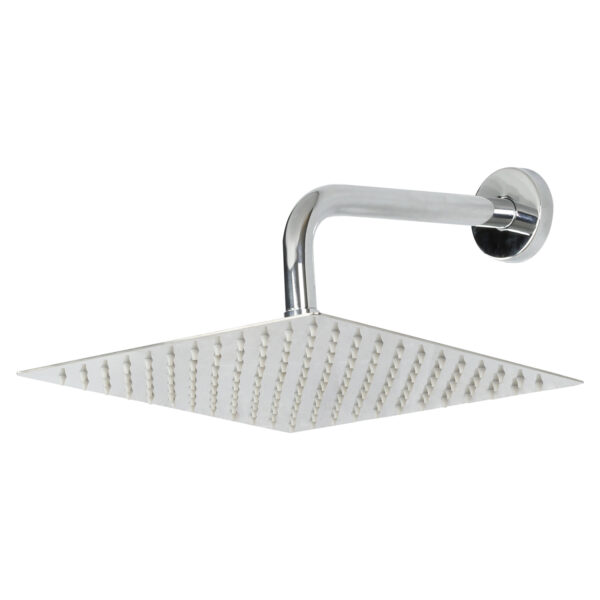 Chuveiro Ducha Inox Fixa Quadrado 25 x 25 cm - NCCFQD