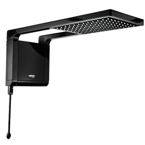 Chuveiro Eletrônico de Parede, Preto - Acqua Storm Ultra