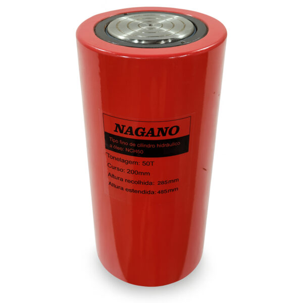 Cilindro Hidráulico 50 Toneladas Curso 200mm Dupla Ação