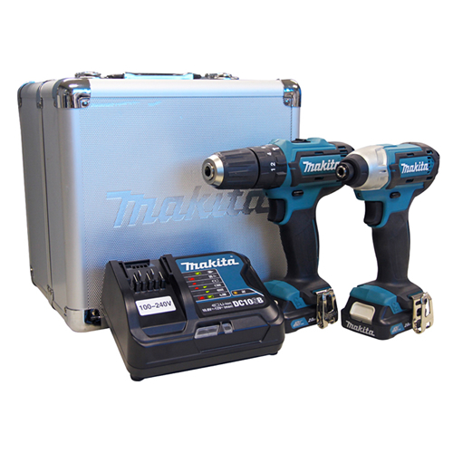 Combo de Ferramentas Parafusadeira HP331D - Furadeira de Impacto TD0110D - 2 Bateria Carregador Bivolt