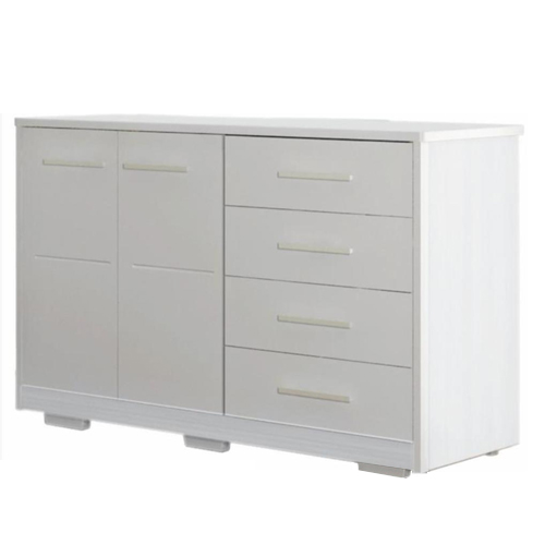 Cômoda Ludimila 2 Portas 4 Gavetas Branco