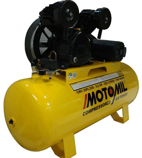 Compressor profissional 1 estágio 20 pés 5,0 hp 140 libras trifásica -CMV-20PL/200-MT