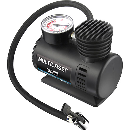 Mini Compressor de Ar Pneu De Carro Bola Bicicleta Moto 12 V - AU601