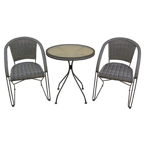 Conjunto Aço Lisboa Mesa e 2 Cadeiras - 9142