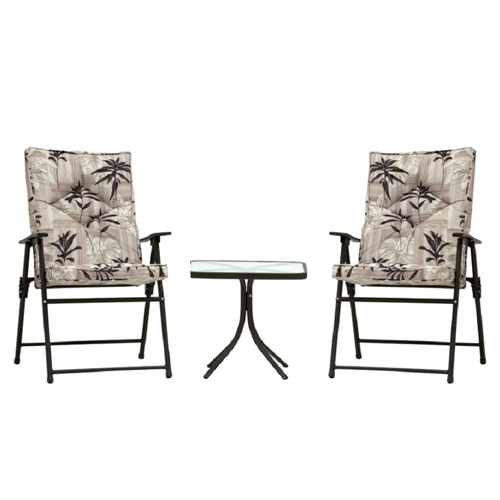 Conjunto de Mesa com 2 Cadeiras Estofadas - Kairos 9012