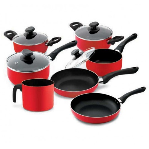 Conjunto de Panelas 7 Peças Vermelho