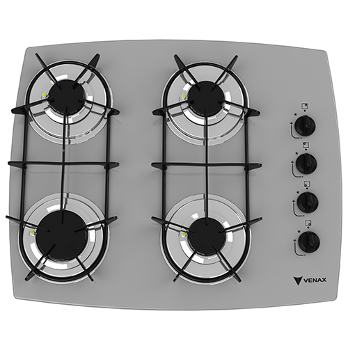 Cooktop Volare 4 Bocas Glp Bivolt Cinza - 7270