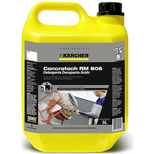 Detergente decapante ácido com 5 Litros - CONCRETECH