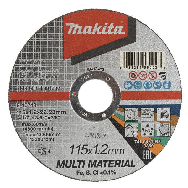 Disco de Corte Multimaterial 115mm MAKITA-E10718
