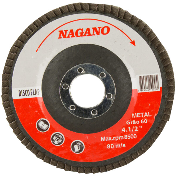 Disco de Lixa Flap 4.1/2 - Grão 60 - NDF60