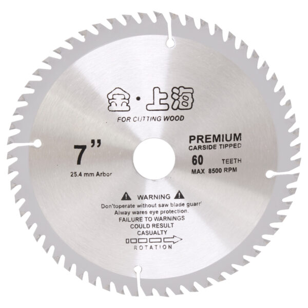 Disco Serra Circular 7 Pol 185mm x 20mm 60T