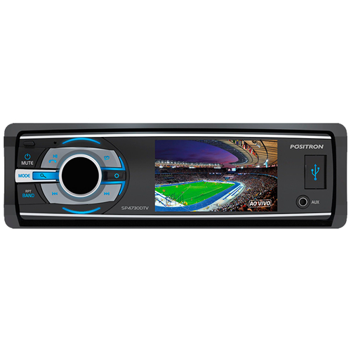 Som Automotivo SP4730DTV DVD Player TV Digital Tela LCD 3 Polegadas Painel Reclinável USB SD Card Bluetooth