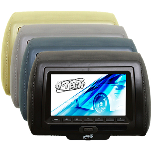 Encosto de Cabeça 7 com DVD / USB / SD Card sem Ziper - H-Tech