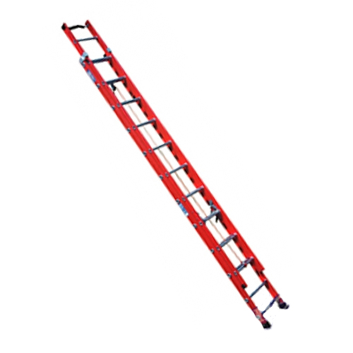 Escada fibra extensível 32 degraus 5,74 x 9,91 m degrau tubular - FE 832