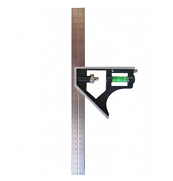 Esquadro 30 cm regulável com nível