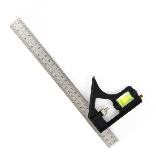Esquadro 90 Graus 30cm Regulável com Nível - NE90GRN
