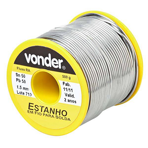 Estanho em fio para solda 1,5 mm