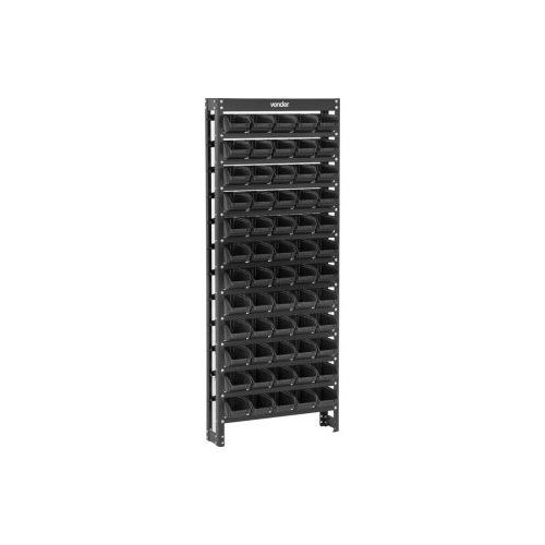 Estante Metálica com Gavetas 60/3 Cor Preta