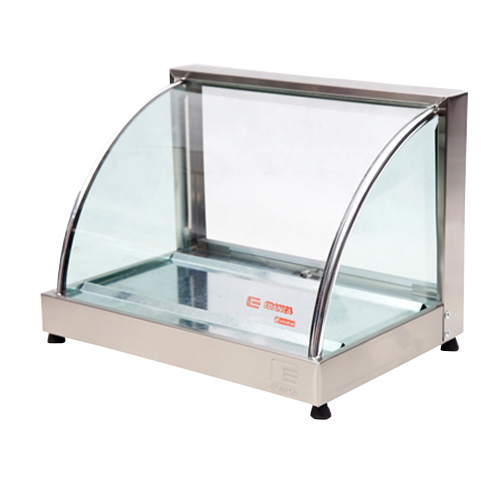 Estufa Vitrine Curva Simples com Gelo - Linha Prata VCP47