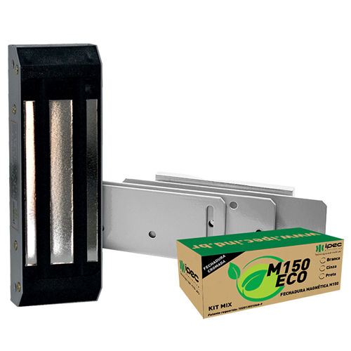 Fechadura Magnética, Força 150 Kgs, Cinza - M150 ECO