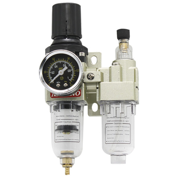 Filtro de Ar 1/4 Regulador Lubrificador Manômetro Compressor 150psi