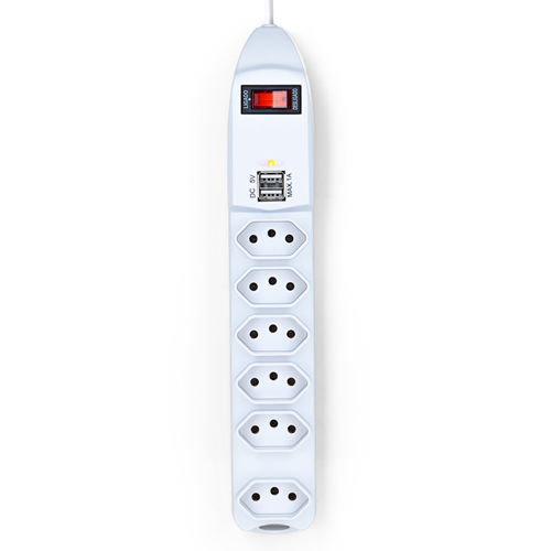 Filtro De Linha 6 Tomadas 2 Usb
