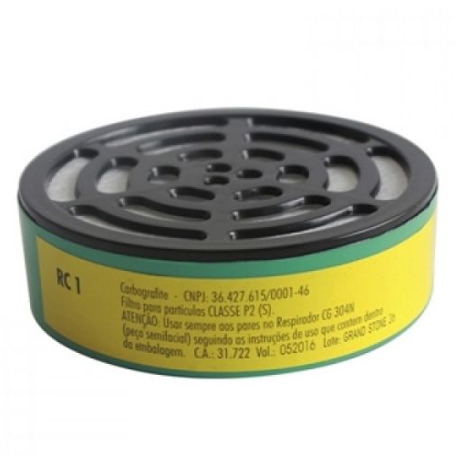 Filtro RC1 para Proteção das Vias Respiratórias para Respirador Semifacial Modelo CG 304N