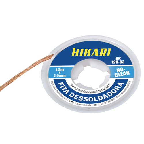 Fita Dessoldadora 1,5mx2,0mm Clean HK-120-03