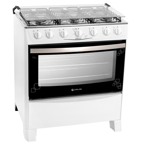 Fogão 6 Bocas Acendimento Automático Branco New Atenas