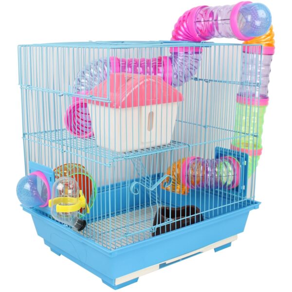 Gaiola Labirinto para Hamster 2 Andares - 38x35x28 cm