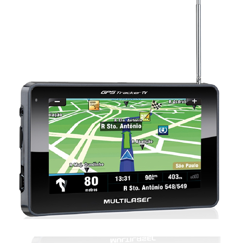 GPS Automotivo Câmera ré 4.3 Tracker TV Digital