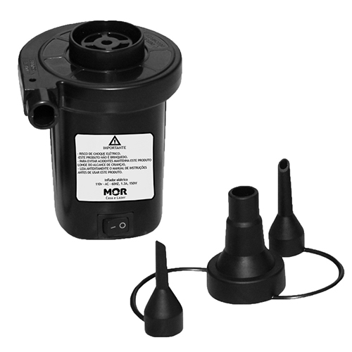 Inflador Elétrico com 3 Encaixes Diferentes 110V