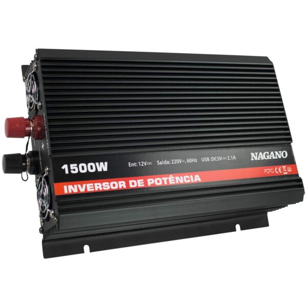 Inversor Transformador Conversor de energia 1500W 12V