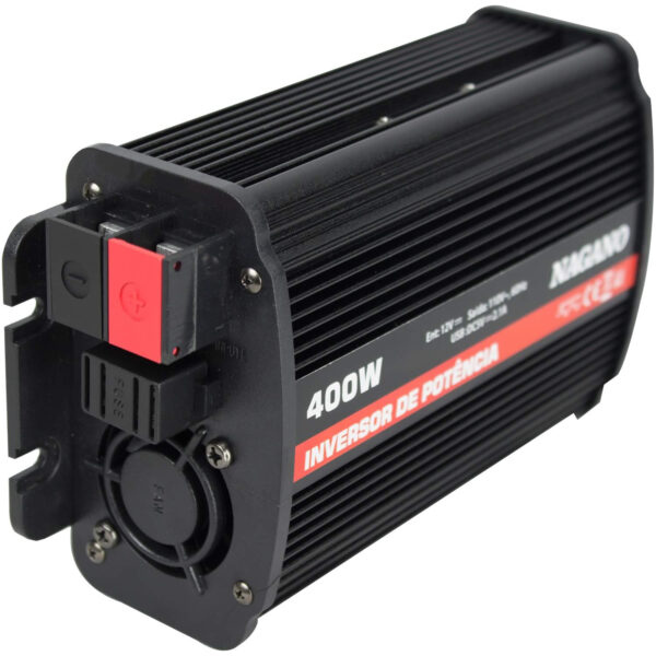 Inversor de Potência 400w 60hz USB 5v 2.1a Onda Modificada - DC24B - 220v