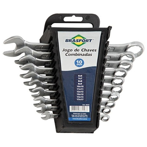 Jogo Chaves Combinadas 6 a 22mm Com 12 Peças
