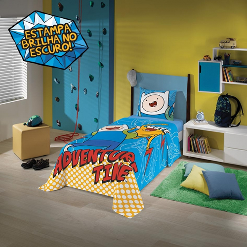 Jogo de Cama Estampado Hora de Aventura 2 Peças