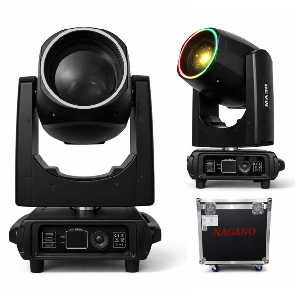 Moving Beam 2 Unidades 300w 9r Borda Led 13 Gobos 14 cores com Case