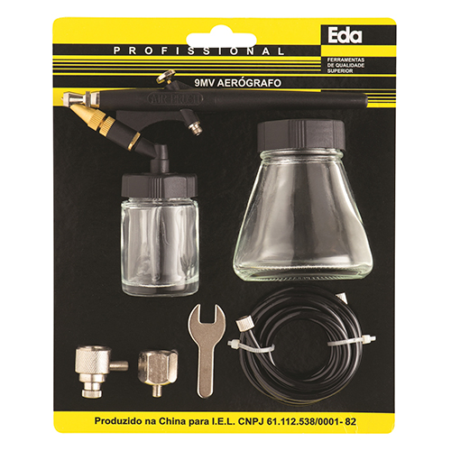 Kit Aerógrafo Tipo Caneta 6 Peças 50PSI 9MV