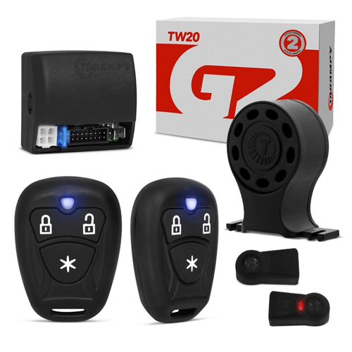 Kit Alarme Automotivo com 02 Controles TR1 - TW 20