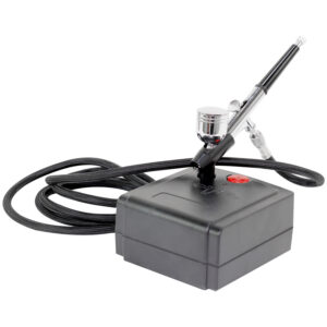 Kit Caneta Aerógrafo Pistola de Pintura 25 PSI Bico 0.3mm com Estojo