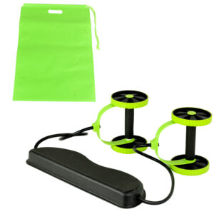 Kit Musculação Fitness Elástico Roda Extensor para Abdominal Braços e Pernas